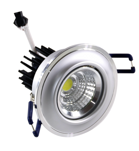 Silver round Spotlight Downlight 5W (porthole)